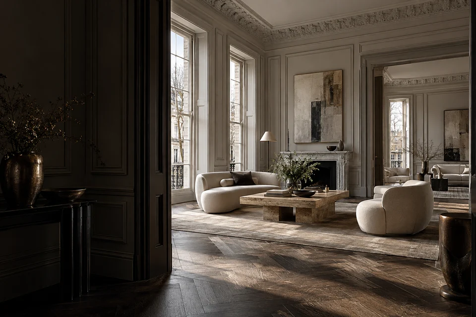 A London reception room.
